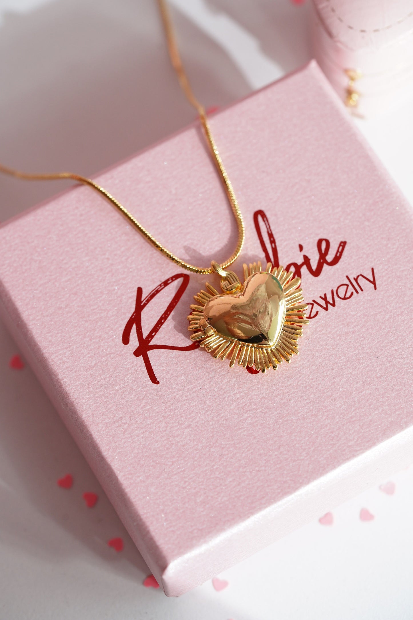 De Una Vez Necklace -Selena Gomez Necklace - Sacred Heart Necklace -Heart Locket Necklace