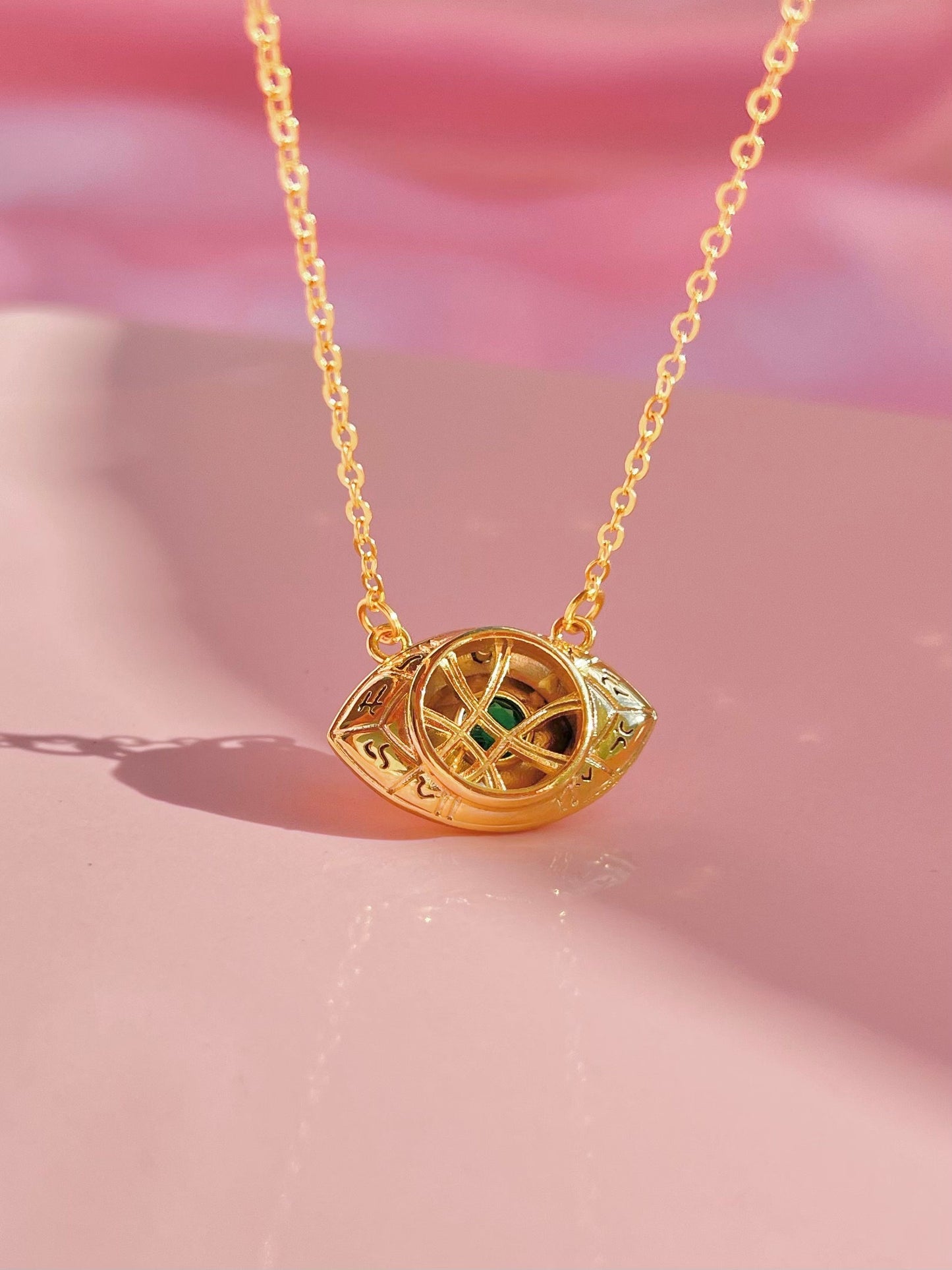 Eye of Agamotto Signet Necklace, Doctor Agamotto Necklace, Geek Jewelry, Superhero Necklace, Avengers Necklace, Doctor Spider