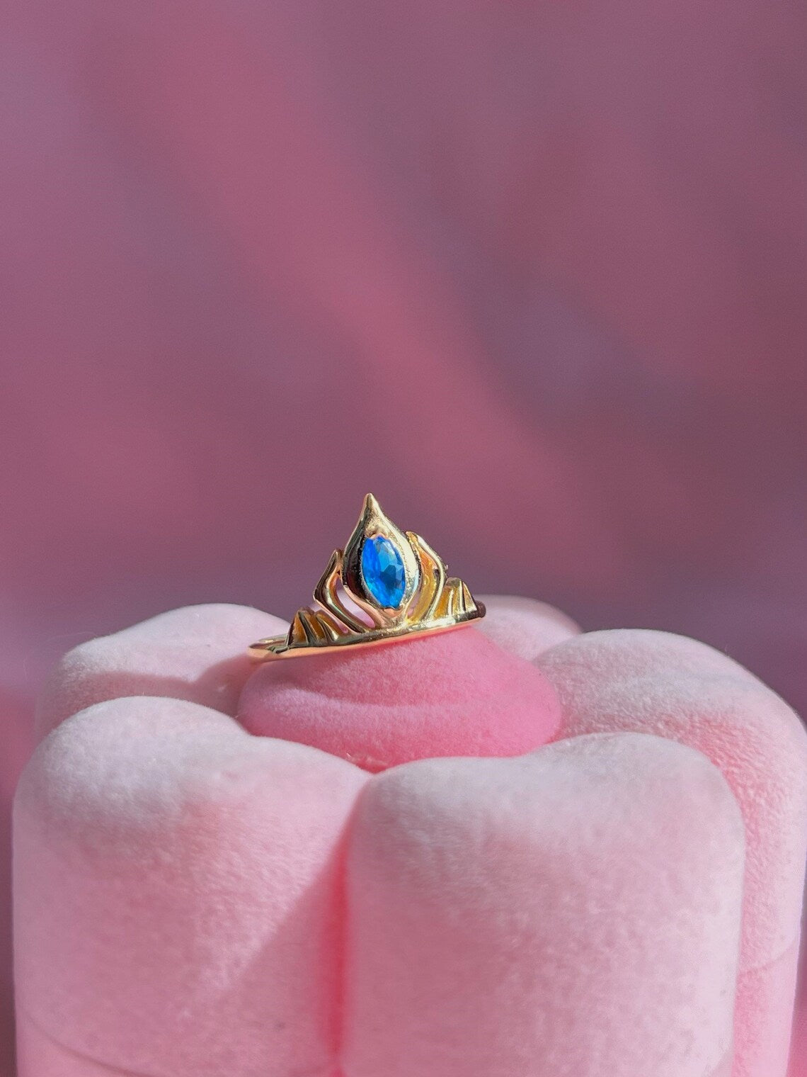 Princess Elsa Crown Ring Elsa Tiara Ring, Princess Queen Crown Engagement Ring