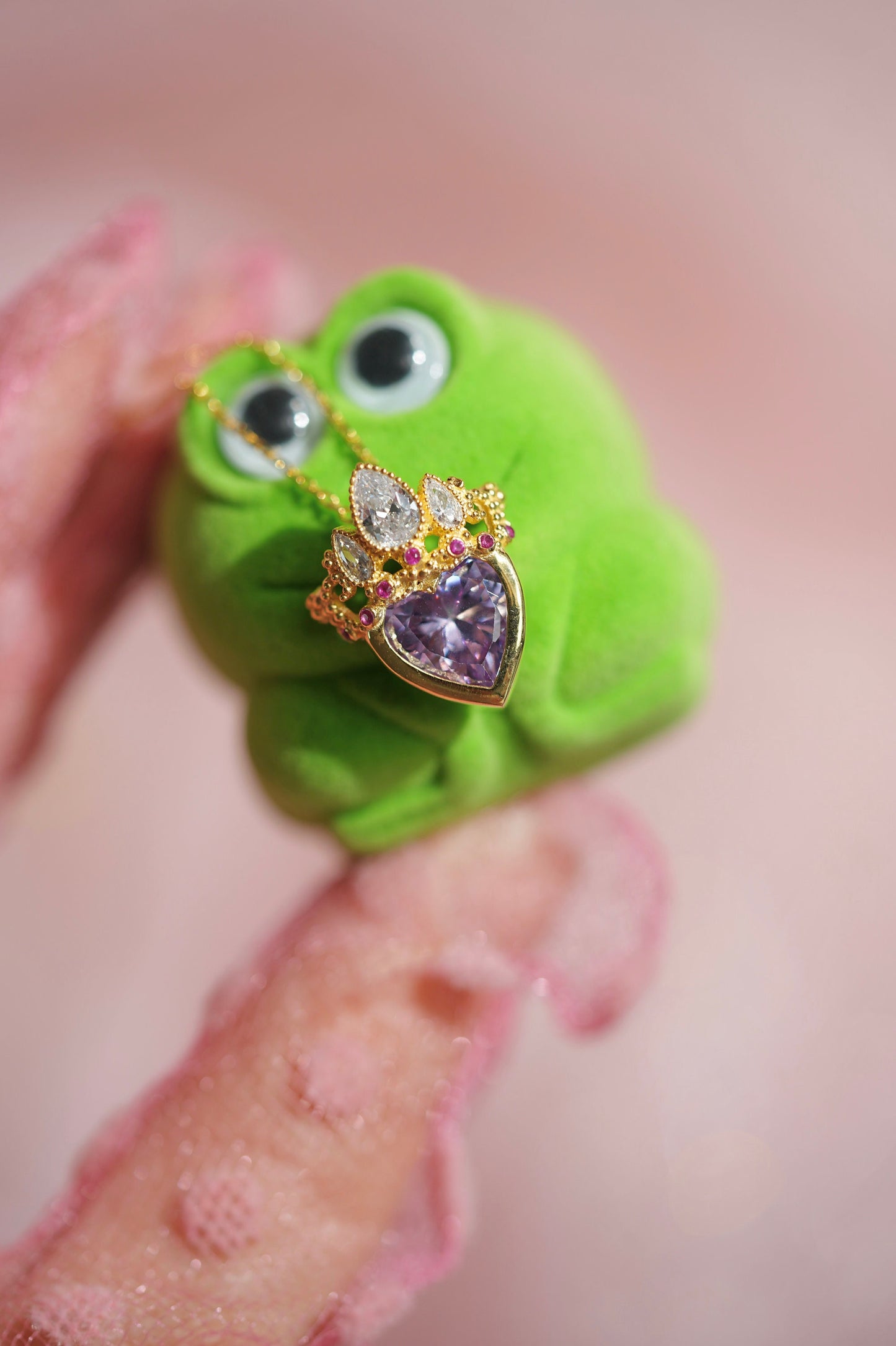 Rapunzel Crown Necklace + Rapunzel Ring Set - Tangled Princess Jewelry